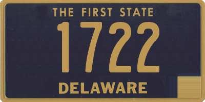 DE license plate 1722