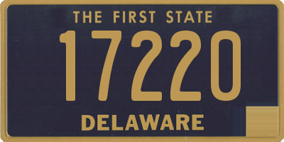 DE license plate 17220