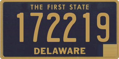 DE license plate 172219