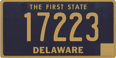 DE license plate 17223