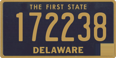 DE license plate 172238