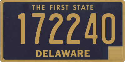 DE license plate 172240