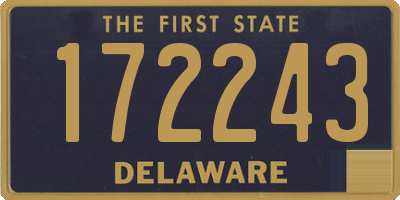 DE license plate 172243