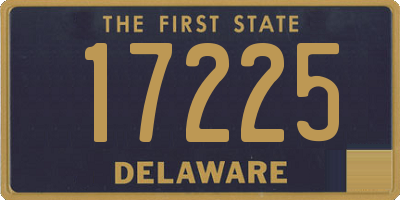 DE license plate 17225