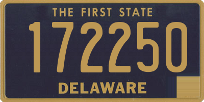 DE license plate 172250