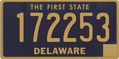 DE license plate 172253