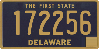 DE license plate 172256
