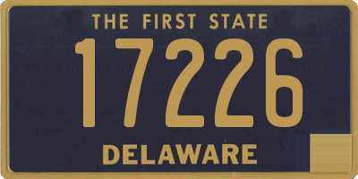 DE license plate 17226