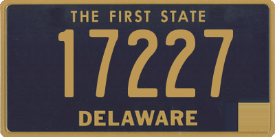 DE license plate 17227