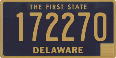 DE license plate 172270