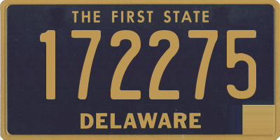 DE license plate 172275