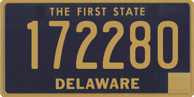 DE license plate 172280