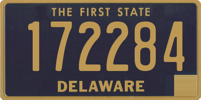 DE license plate 172284