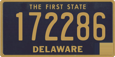 DE license plate 172286