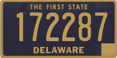 DE license plate 172287