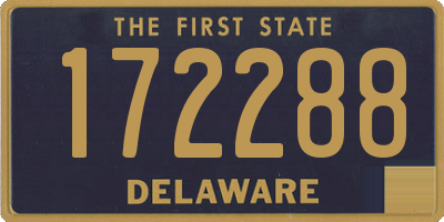 DE license plate 172288