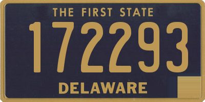DE license plate 172293