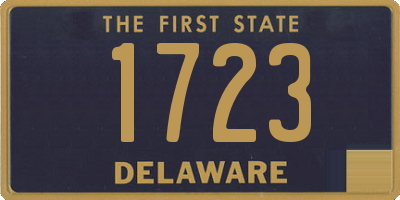 DE license plate 1723