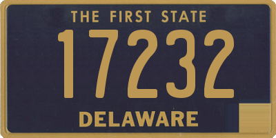 DE license plate 17232