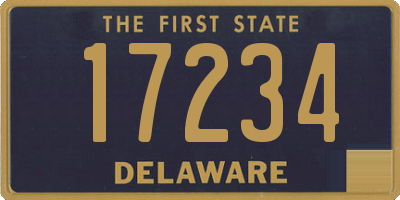 DE license plate 17234