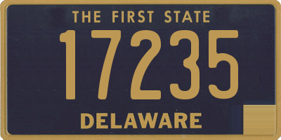 DE license plate 17235