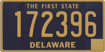 DE license plate 172396