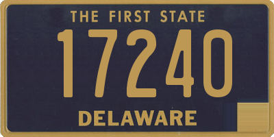 DE license plate 17240