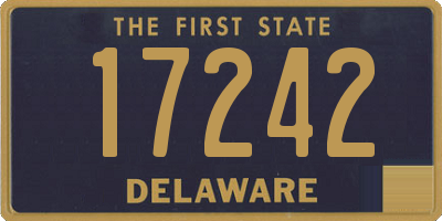 DE license plate 17242