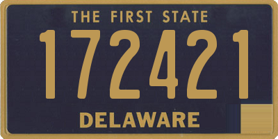 DE license plate 172421