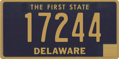 DE license plate 17244