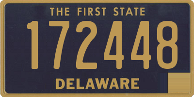 DE license plate 172448