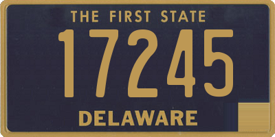 DE license plate 17245