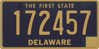 DE license plate 172457