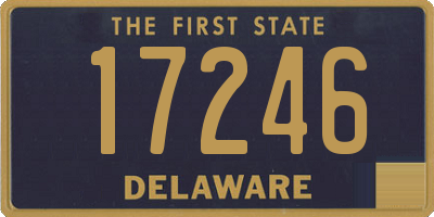 DE license plate 17246