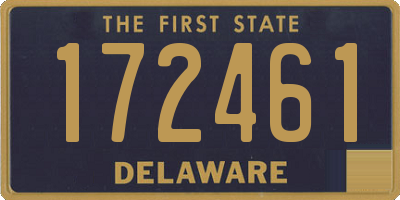 DE license plate 172461