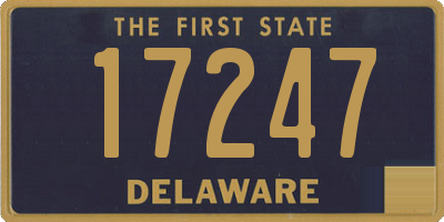 DE license plate 17247