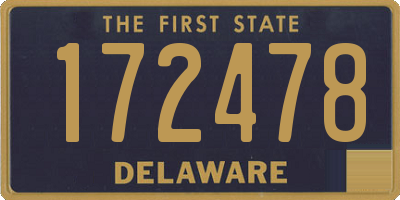 DE license plate 172478