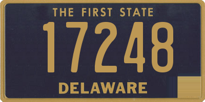 DE license plate 17248