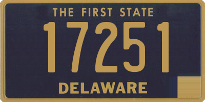 DE license plate 17251