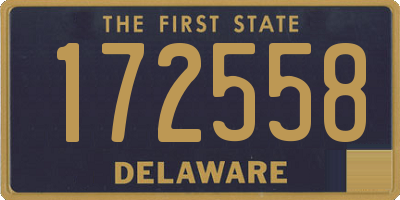 DE license plate 172558