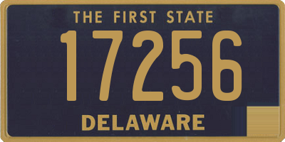 DE license plate 17256