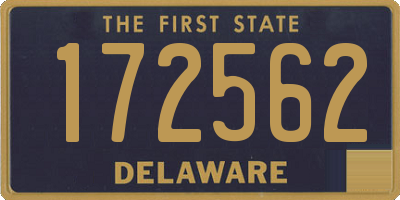 DE license plate 172562