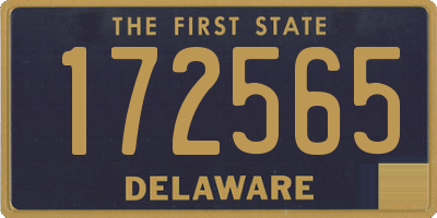 DE license plate 172565