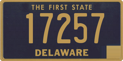 DE license plate 17257