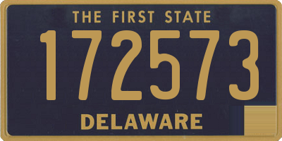 DE license plate 172573