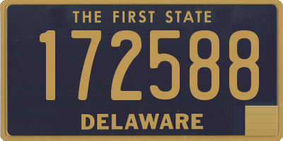 DE license plate 172588