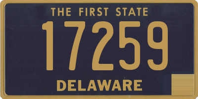 DE license plate 17259