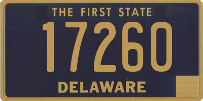 DE license plate 17260