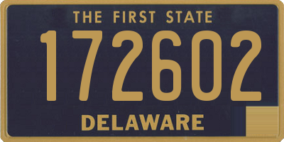 DE license plate 172602