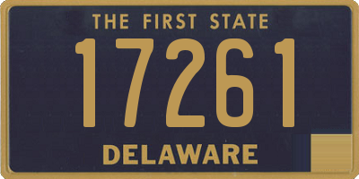 DE license plate 17261